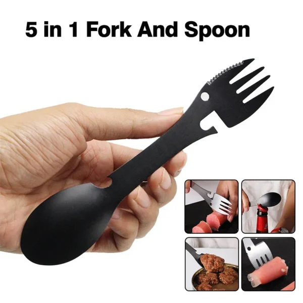 5 in 1 Stainless Steel Cutlery