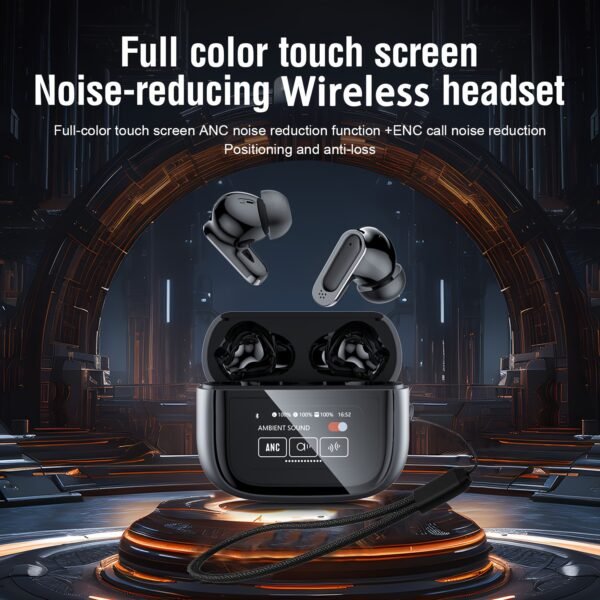 Wireless Headphones Smart Touch Screen
