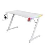 Bureau de Gaming TRUST GXT 709 Luminus RGB - Blanc