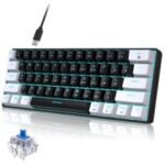 Clavier Filaire Gamer HXSJ Mécanique V900 - Noir et Blanc