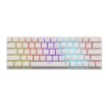 Clavier Gamer Filaire WHITE SHARK WAKIZASHI 2 US Blanc - Interrupteurs bleus