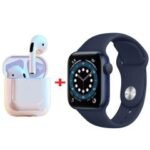 Coffret W26 PRO MAX  Montre Connectée + Airpods - Couleur Bleu