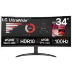 Ecran Gaming LG 34WR50QK 34'' UWQHD Incurvé 100Hz