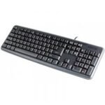 Clavier Filaire Simple MACRO 747474 USB AZERTY 104 touches - Noir