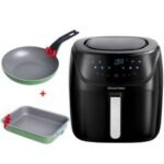 Friteuse Sans Huile 7EN1 RUSSELL HOBBS 27160-56 1350W + Plat à four 30cm + Poêle 26cm