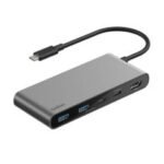 Hub USB Belkin AVC023HQSGY Avec 7 ports - Gris