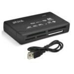 Lecteur USB 2.0 8en1 de cartes SD / microSD - Noir