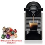 Machine à Café NESPRESSO Pixie 1260W - Titanium