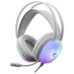 Micro Casque Gamer Filaire WHITE SHARK PEACOCK - Blanc