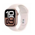 APPLE Watch Séries 10 GPS 42MM Avec Bracelet Sport S/M - Rose Gold Aluminium