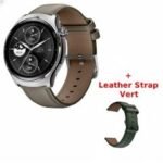 Montre Connectée MIBRO Lite 3 Pro + Black Leather Strap - Gris Kaki