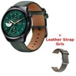Montre Connectée MIBRO Lite 3 Pro Vert + Leather Strap Gris