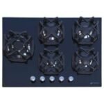 Plaque De Cuisson Encastrable FRANCO 379BF 5Feux 70 cm - Noir