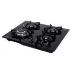 Plaque De Cuisson Encastrable GALAXY NATUREL Q4050F-FONTE 4 Feux - Noir