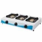 Réchaud à Gaz Naturel JZY3-306C 3 Feux - Blanc