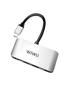 station-d-accueil-3-en-1-wiwu-wi-hb002-usb-type-c-gris-1.jpg Station d'accueil 3 en 1 WIWU WI-HB002 USB Type-C - Gris – Image 1