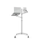 Support Écran DIGIPOS DP9L à DOUBLE BRAS - SILVER