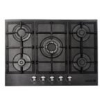 Plaque De Cuisson Encastrable ELLETI 22385D 5 Feux 70cm - Noir