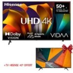 TV HISENSE 85″ Smart Série A6N LED 4K UHD - Noir