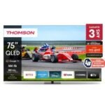 TV Thomson 75" 75QG7C14 QLED PRO UHD 4K  Google Tv - Noir